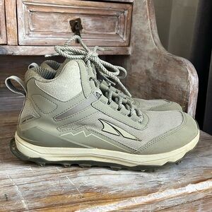 🤍 Altra Lone Peak Hiker Hiking Boots Khaki Green Size 7 Lace Up EGO DuraTread